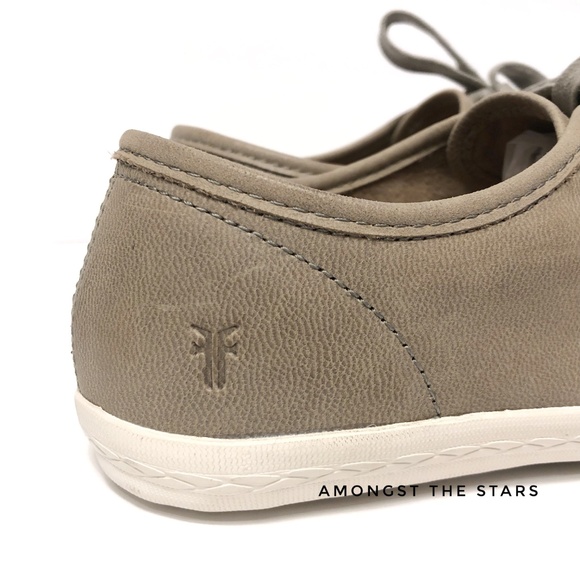 Frye Leather Low Lace Grey Lace Up Sneakers - Picture 5 of 8